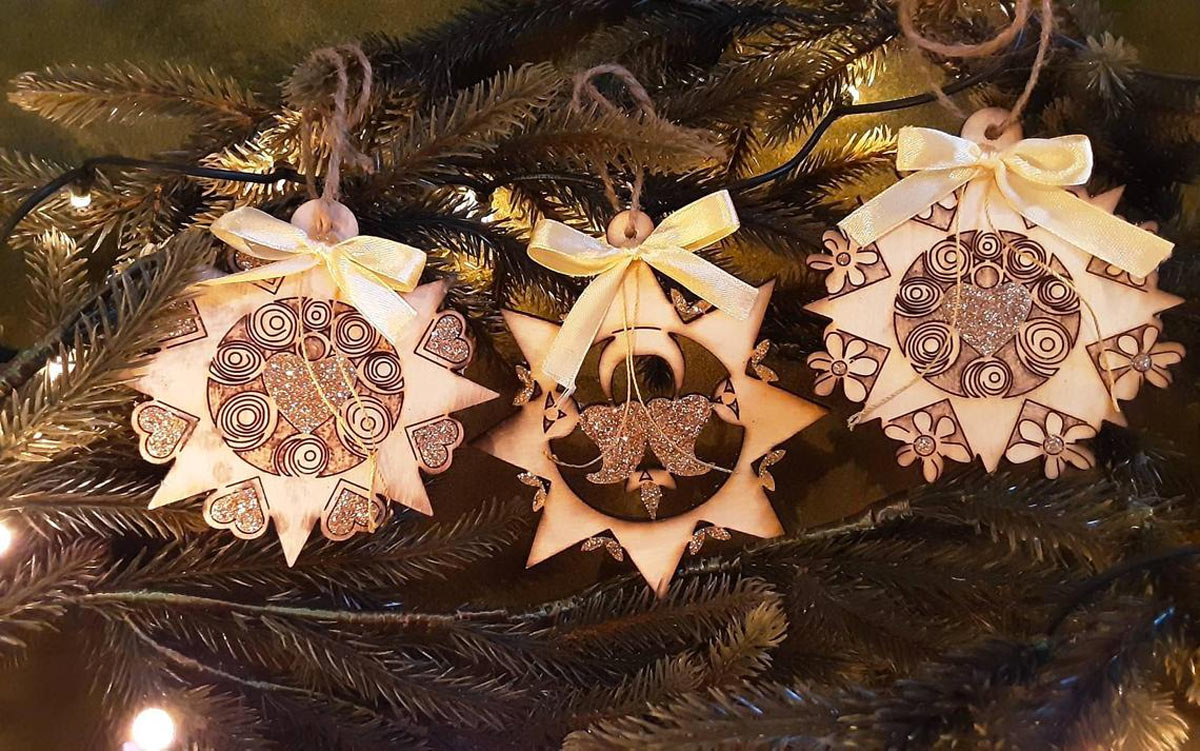 Set 24 Decorazioni Natalizie In Legno Per Albero - 8 Stili Di Gnomi E Tema Nordico, Addobbi In Legno, 3 Pezzi Per Tipo