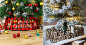 Copri base originale per l'albero di Natale: lasciatevi ispirare Copri base originale per l'albero di Natale