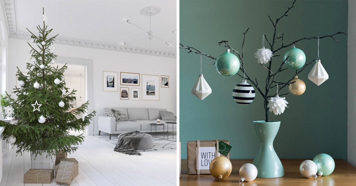 decorazioni minimal per Natale