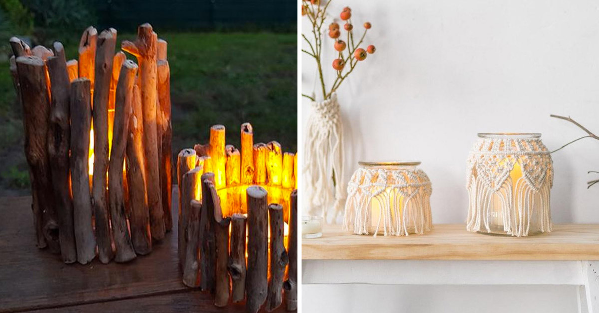 Portacandele Decorativo In Ferro Battuto - Set Da Tavolo Vintage Per Sala Da Pranzo, Soggiorno E Matrimonio (3 Misure)