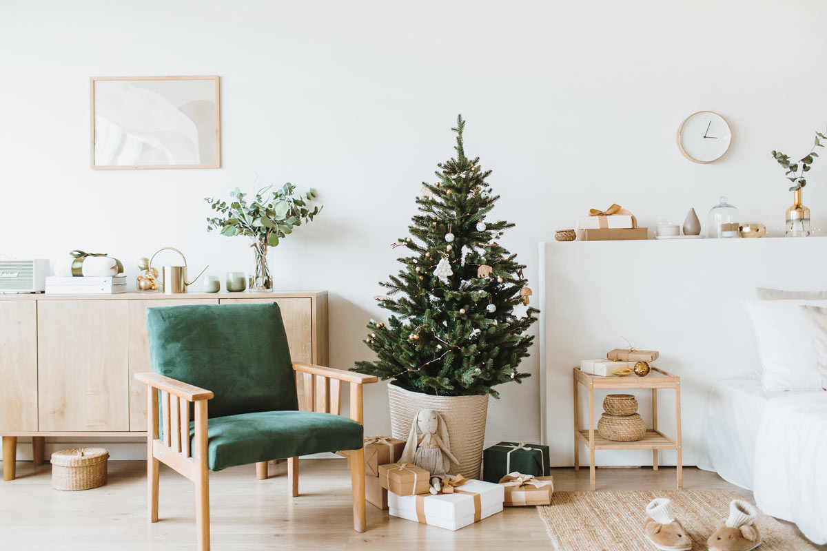 Stili di arredamento a Natale.