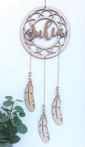 MWOOT 6 Pezzi Acchiappasogni A Forma Di Cuore In Legno, Kit Fai Da Te Creativo Acchiappasogni Con Piuma, Decorazioni Appendere Per San Valentino Camera Da Letto Parete Finestra