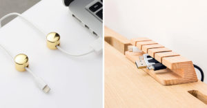 accessori furbi per organizzare i cavi sulla vostra scrivania