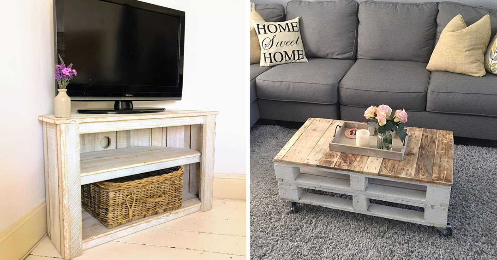 Arredare casa in stile shabby chic riciclando i pallet