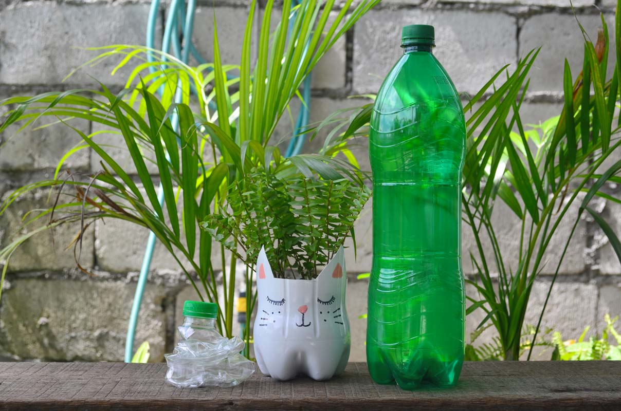 riciclo creativo delle bottiglie in plastica