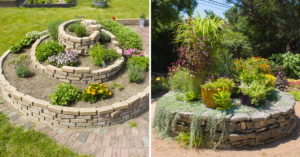 Realizzare un'aiuola con mattoni e pietre: 10 bellissime ispirazioni per il giardino aiuola con mattoni e pietre