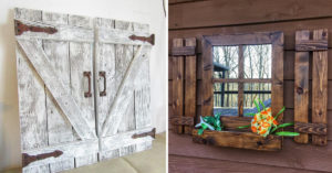 Riciclare infissi e vecchie persiane in legno per decorare la casa in modo unico: ispiratevi Riciclare infissi e vecchie persiane in legno.