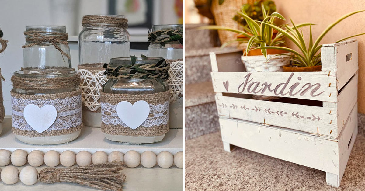 shabby chic con il riciclo creativo