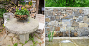 Pietra e mattoni per arredare il giardino: camminamenti, scale, fontane: 12 idee per ispirarsi Pietra e mattoni per arredare il giardino.