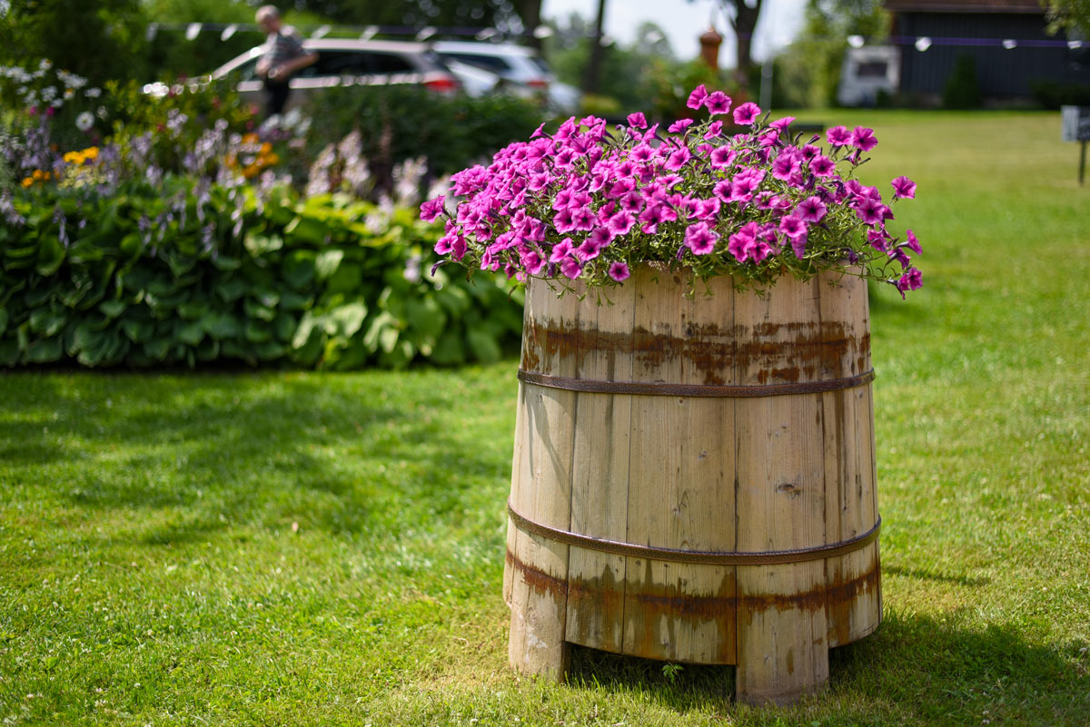 Arredare il giardino con il riciclo.