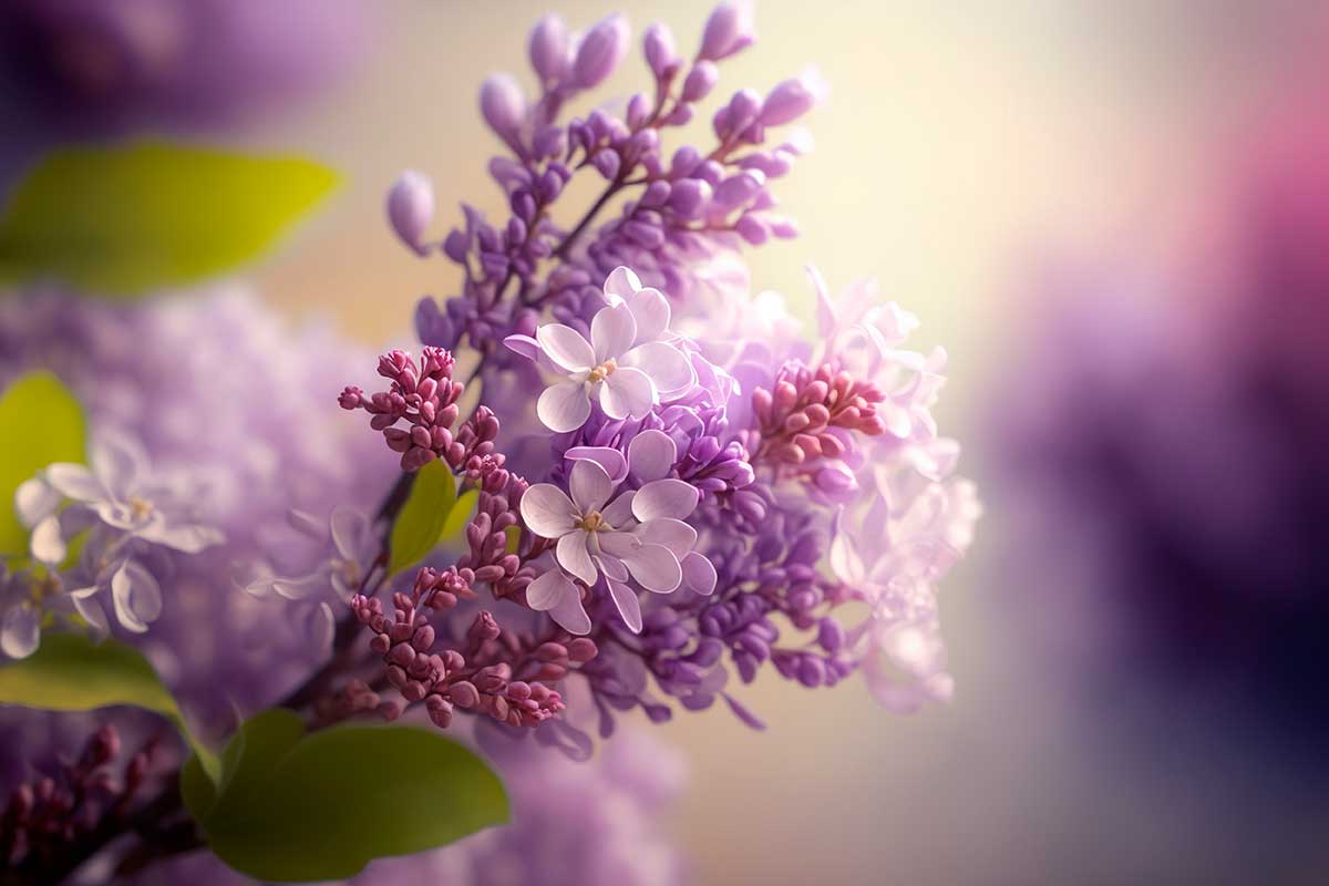 pianta serenella, fiori lillà