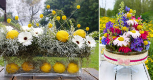 Centrotavola per Ferragosto realizzato con coloratissimi fiori stagionali: lasciatevi ispirare