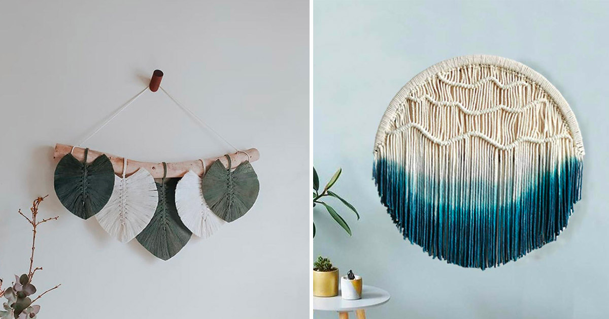 Selezione di decorazioni boho per le pareti di casa e per rendere l'arredo perfetto