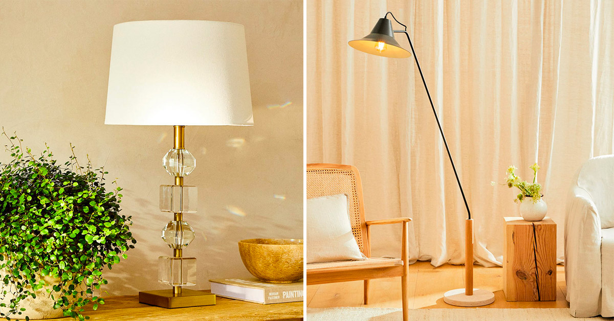 Lampade da salotto Zara Home per arredare con stile la casa