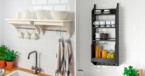 Mensole per organizzare al massimo la cucina grazie alle proposte Ikea