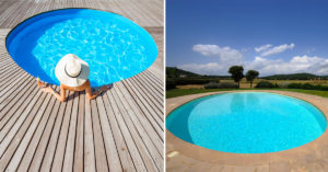 Piscine rotonde per creare un'oasi di design in giardino