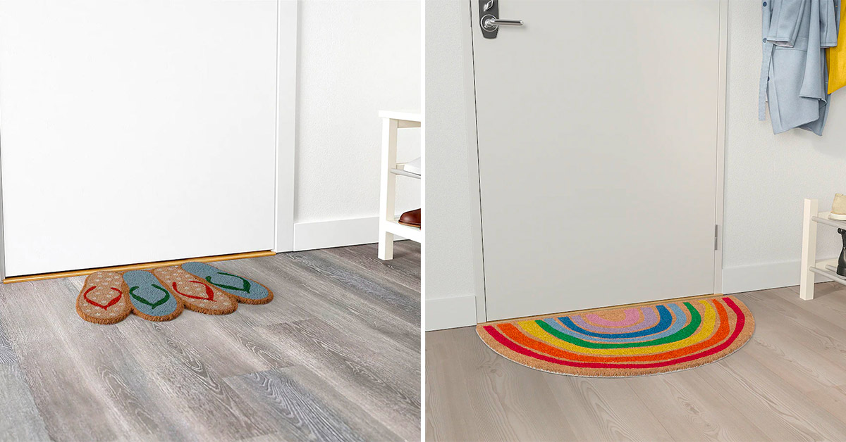 Arredare l'ingresso di casa con queste proposte di Zerbino firmate Ikea colorate e sopratutto economiche