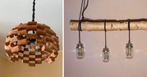 Lampadari realizzati con materiale di riciclo: tante idee originali per rivoluzionare la casa Riciclo creativo per realizzare lampadari fai da te