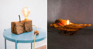 10 fantastiche lampade fai da te con legno di riciclo: lasciatevi ispirare Idee lampade realizzate con legno riciclato