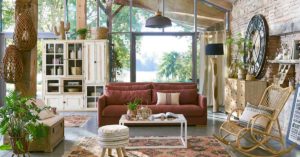 soggiorno farmhouse e shabby chic
