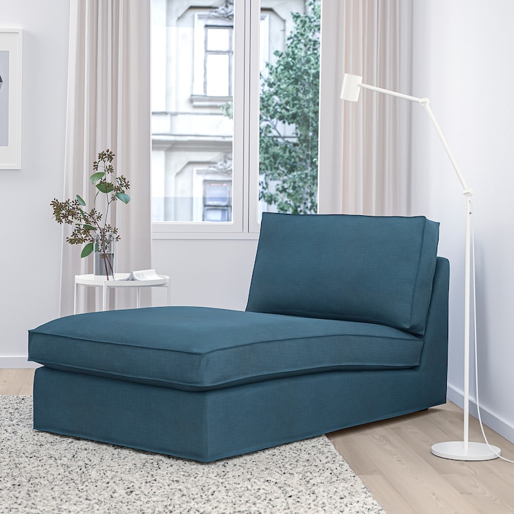 KIVIK Chaise-longue, Hillared blu scuro