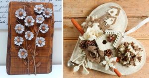 8 decorazioni da parete da realizzare con le pigne: lasciatevi ispirare decorare le pareti con le pigne