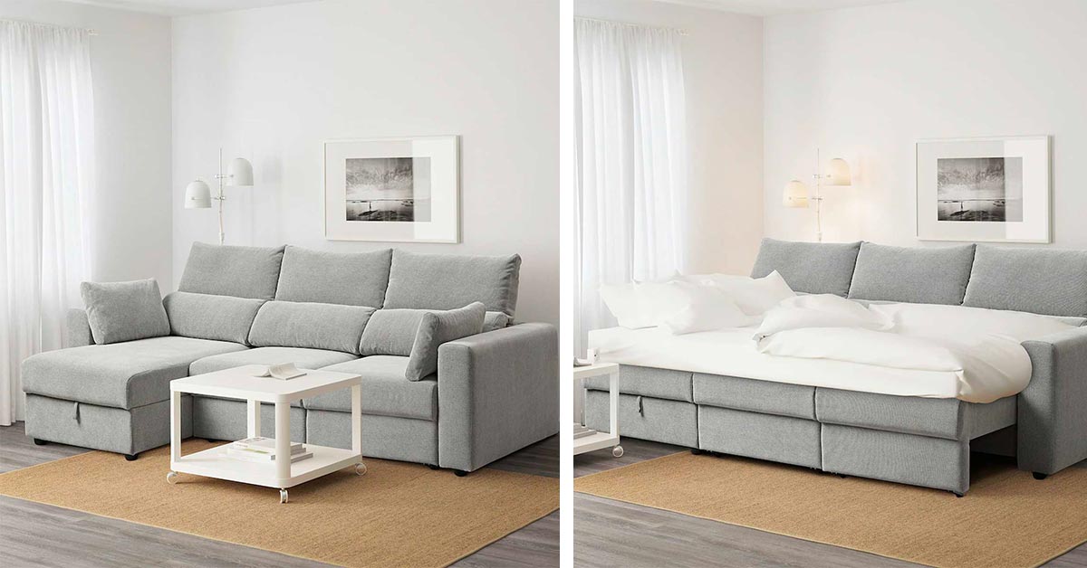 divano letto ad angolo Ikea