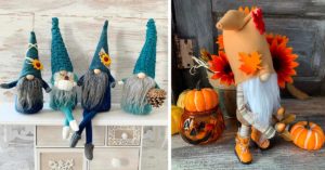 Gli gnomi dell'autunno sono facili da realizzare e perfetti per decorare gno d'autunno facili da realizzare per decorare casa