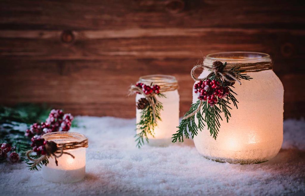 Lanterne Natalizie A LED - 6 Pezzi Con 3 Design, Luce Calda, Perfette Per Decorare Casa A Natale