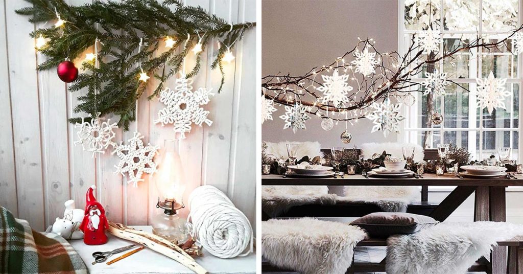 La magia dei fiocchi di neve rivive nelle nostre case decorate per il