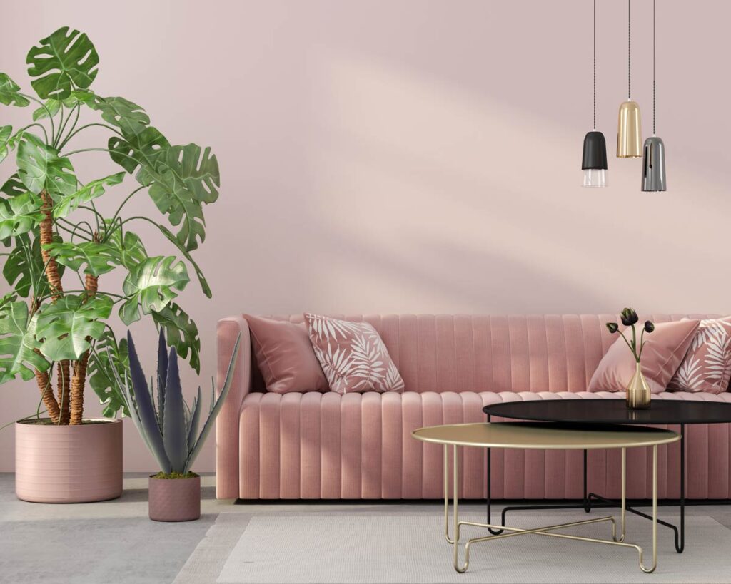 10 idee per arredare il soggiorno con il rosa: lasciatevi sorprendere