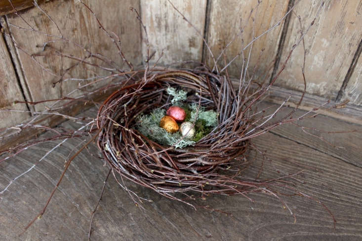 Before and after: shiny eggs that could have been laid by a deranged blackbird.