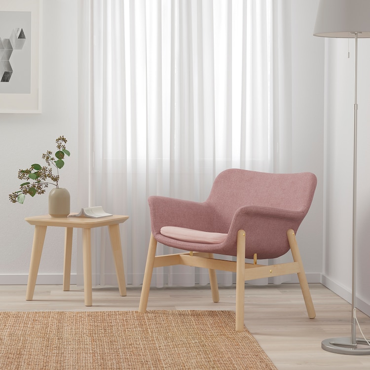 poltrona rosa pastello Ikea