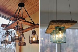 Lampadari in legno fai da te: 8 soluzioni uniche a cui ispirarsi Lampadari in legno fai da te