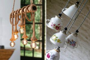 Lampadario vintage fai da te: 9 bellissime idee da copiare Lampadario vintage fai da te.