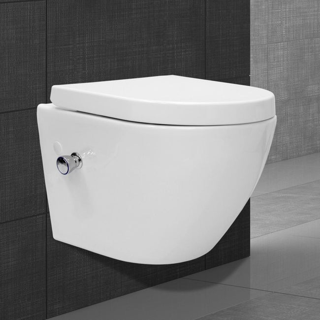 Toilette Senza Brida Da Appendere Funzione Bidet Chiusura Ralentata Automatica - 1