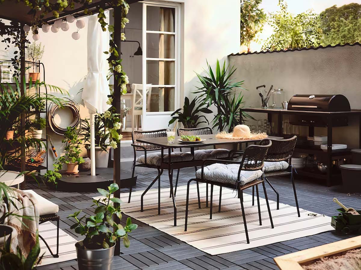 Arredare un balcone o terrazzo scoperto con i mobili Ikea