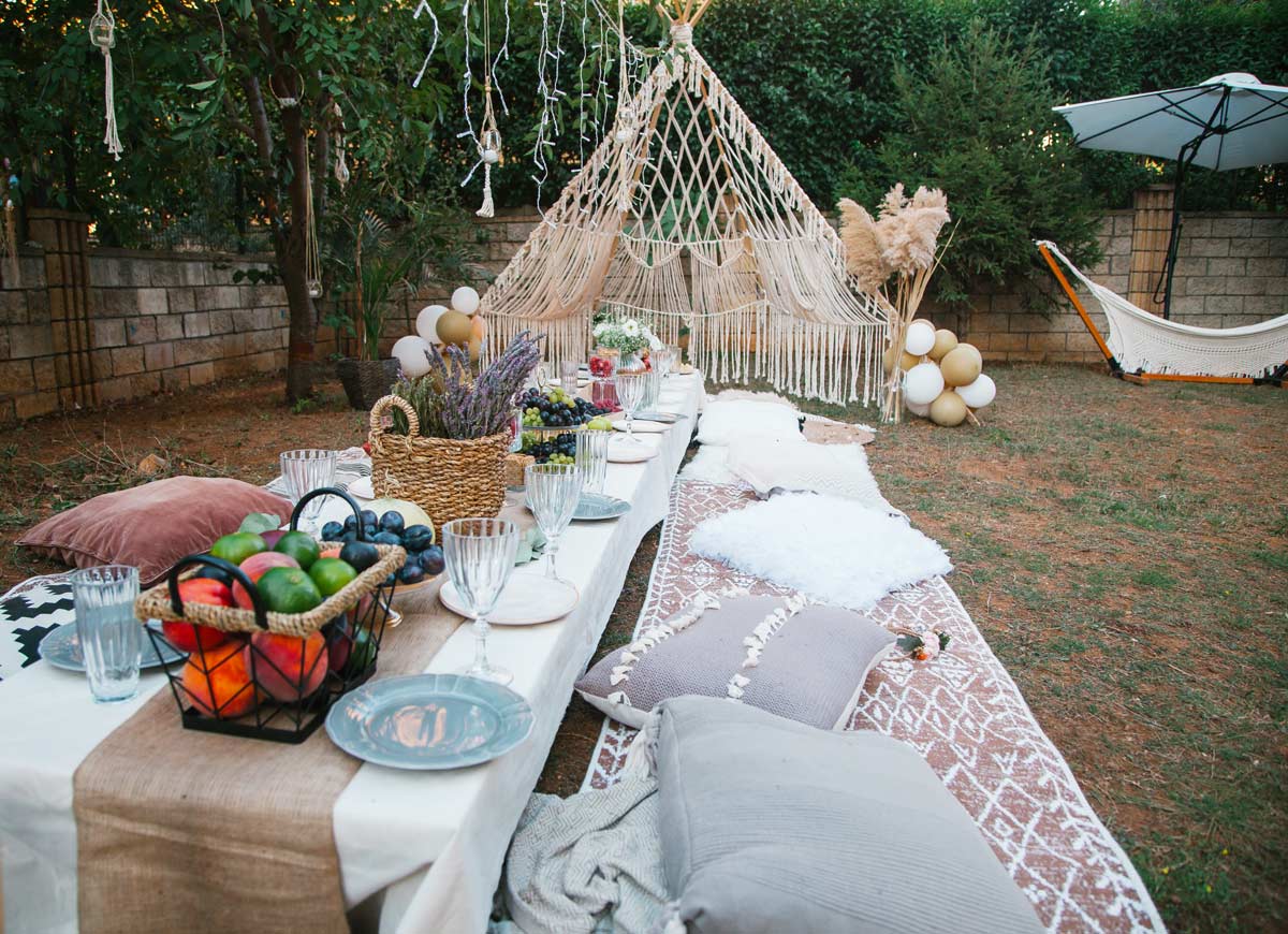 splendide idee per arredare il giardino nello stile boho-chic