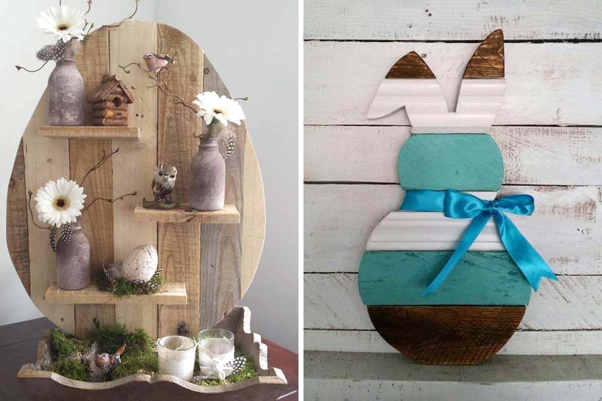 Decorare Pasqua con i pallet di legno