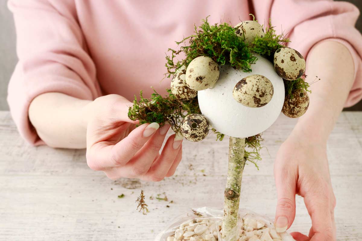 idee fai da te per realizzare un centrotavola molto creativo per Pasqua