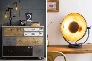 7 idee per una lampada da tavolo stile industriale con Maisons du Monde: ispiratevi tavolo stile industriale con Maisons du Monde