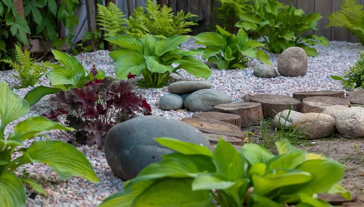 abbellire il giardino con la ghiaia