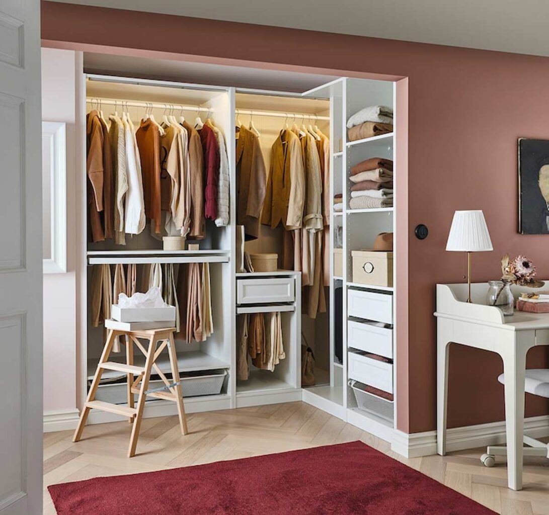 Come realizzare una cabina armadio da sogno con PAX di Ikea: ispiratevi