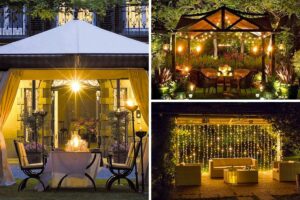 Come illuminare il gazebo di sera: 15 splendide idee per ispirarsi Idee per illuminare il gazebo di sera.