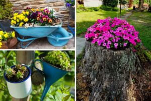 Fioriere fai da te ecosostenibili: 25 idee da non perdere per abbellire il giardino Fioriere fai da te ecosostenibili