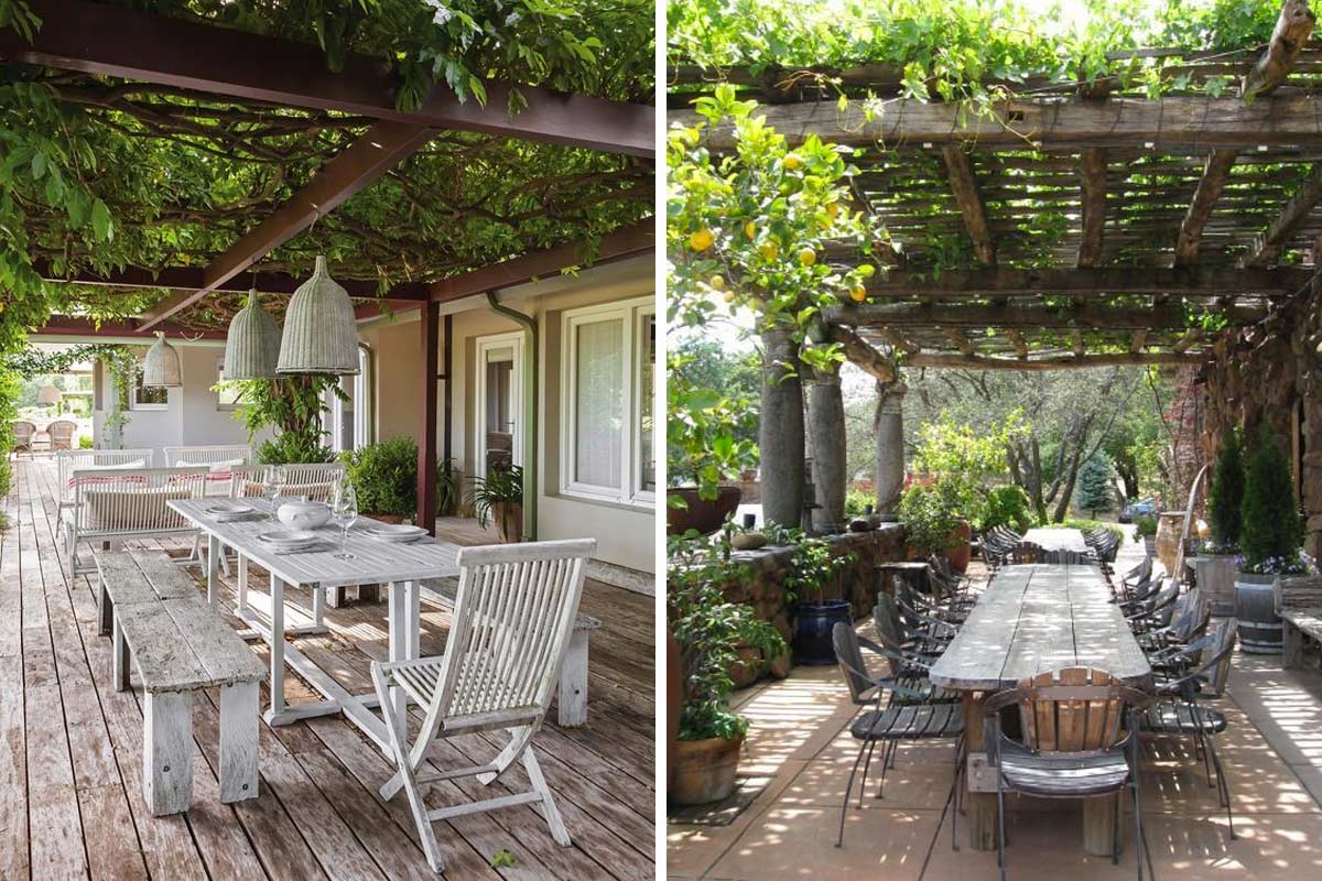 Come realizzare una splendida e rilassante zona pranzo in giardino.