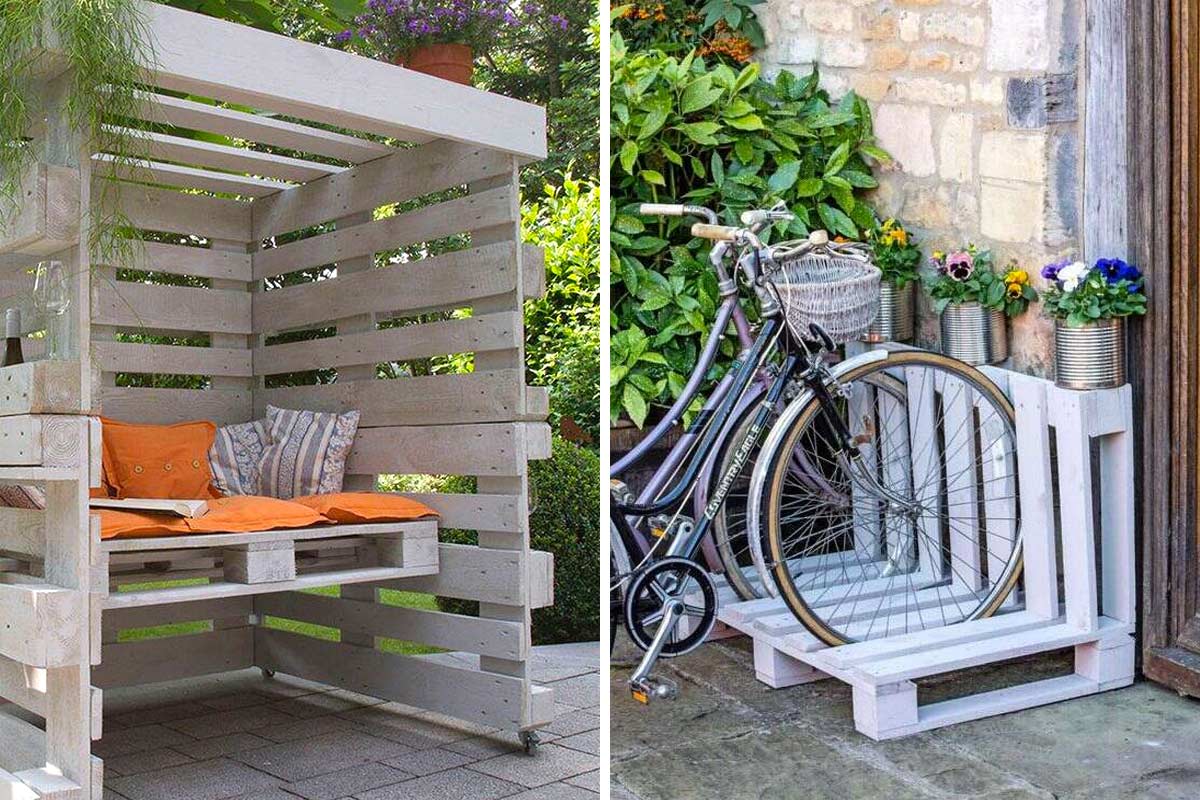 Arredare il giardino con i pallet.