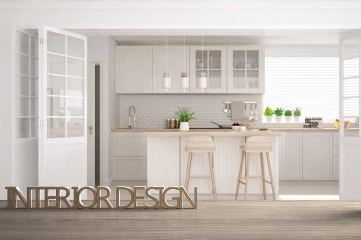 Arredare la cucina col bianco e rovere.