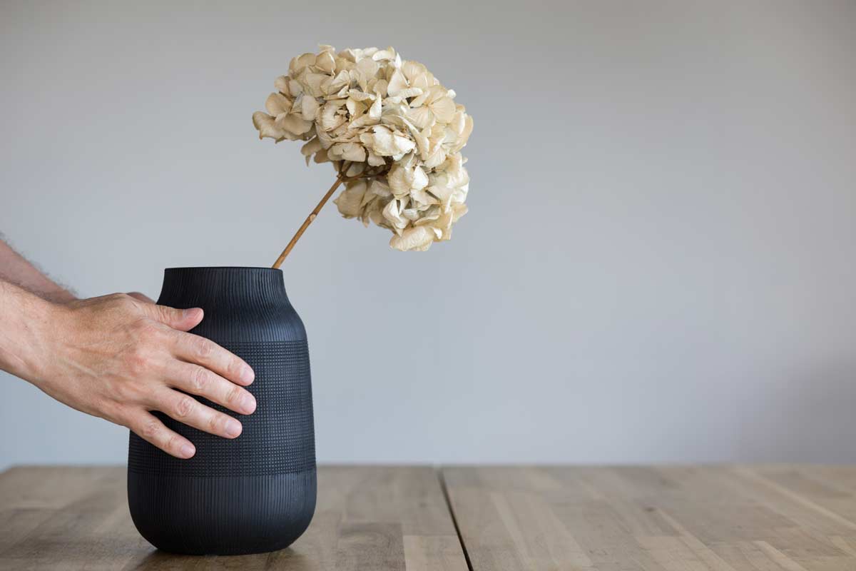 Seccare le ortensie per decorazioni vaso.