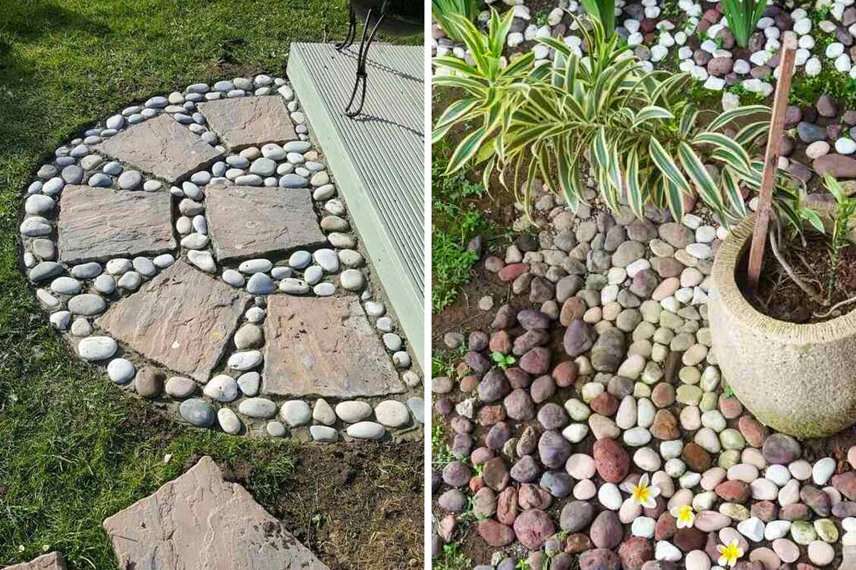 Come utilizzare i sassi per decorare in giardino.
